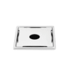 Plate - 2 PC (202 Grade) Exc Grating 5 x 5 Square - Hole
