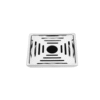 Pyramid - 2 PC (304 Grade) Satin Exc Grating Square  - Hole
